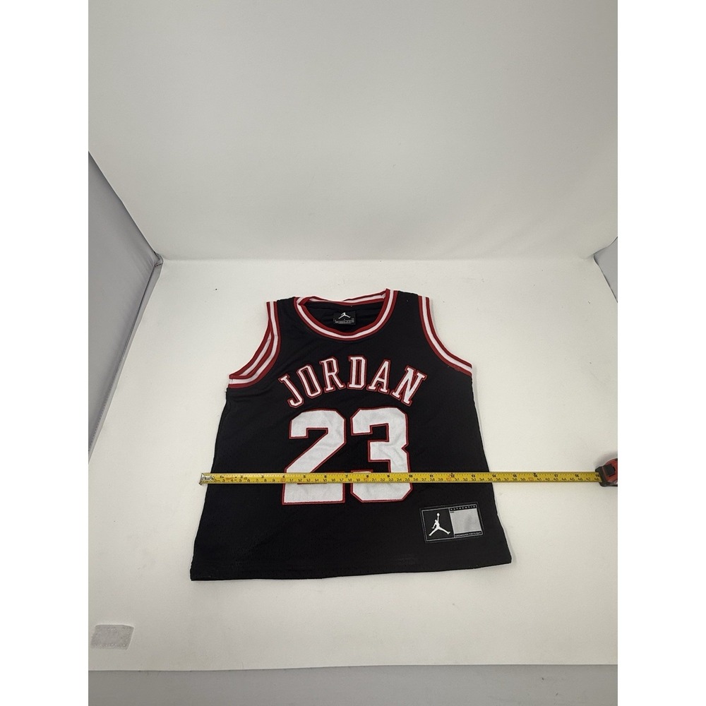 Jordan Black Red White 23 Kids Basketball Jersey